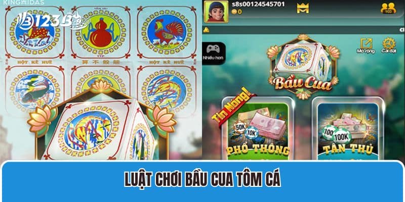 luật chơi bầu cua tôm cá