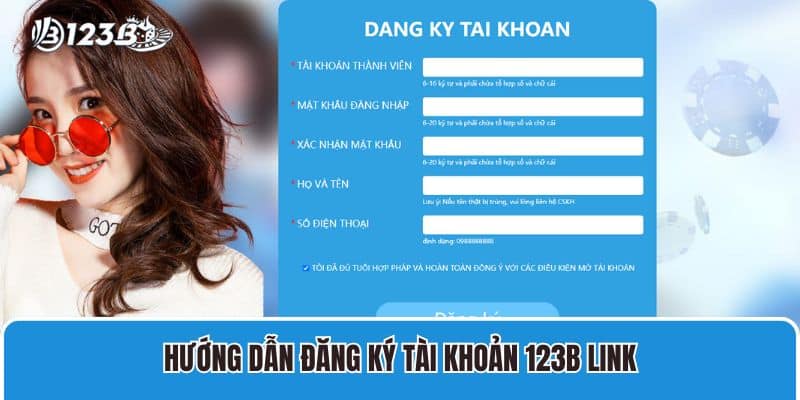 Hướng dẫn đăng ký tài khoản 123b link